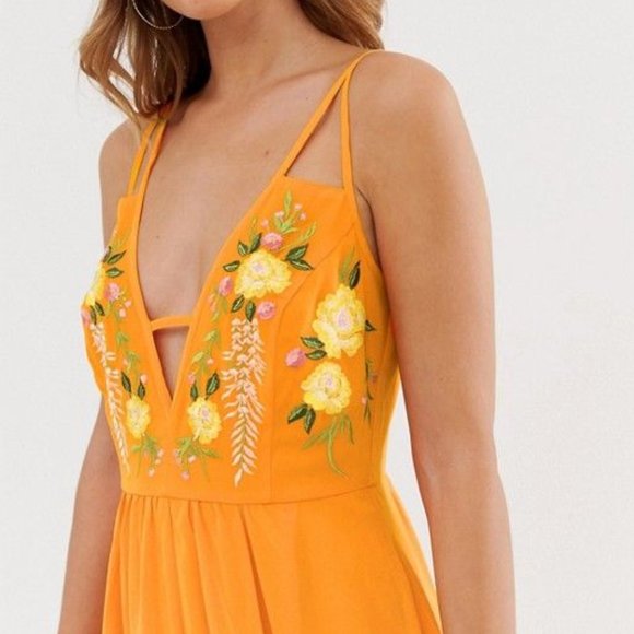 ASOS Dresses & Skirts - ASOS embroidered dress with cutouts